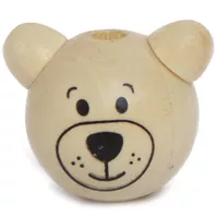Wooden Bead Teddy 25mm