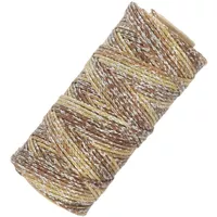 Terra Waxed Cords 1.0 mm - 50 meter - Brown Metallic