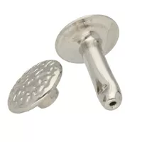 Silver Large Textured Rivet