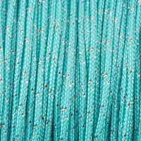 Turquoise & Silver Metlon Tracers Paracord Type I