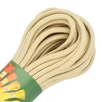 White & Gold Stripes Paracord 550 Type III - ca. 10 mtr