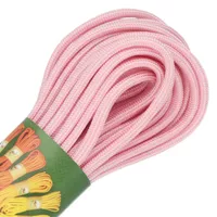 White & Pastel Pink Stripes Paracord 550 Type III - ca. 10 mtr