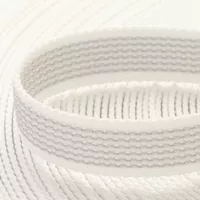 Textile PPM Webbing 'White' 20 mm With Rubber Tracers