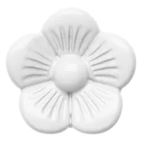 Slider Bead Flower - White