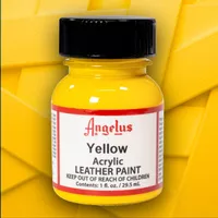 Yellow - Angelus Acrylic Leather Paint - 29.5 ml (1 oz.)