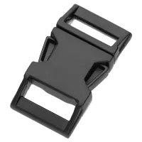 ZINC-MAX Zinc Curved Buckle Black 15 mm (5/8")